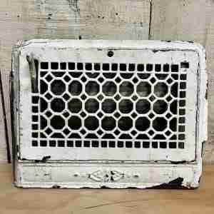 Antique Octagonal Pattern Wall Grate - 15'' x 11''