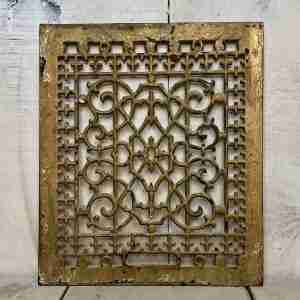 2099FR - Antique Victorian Floor Grate - 11 5/8 x 13 1/2