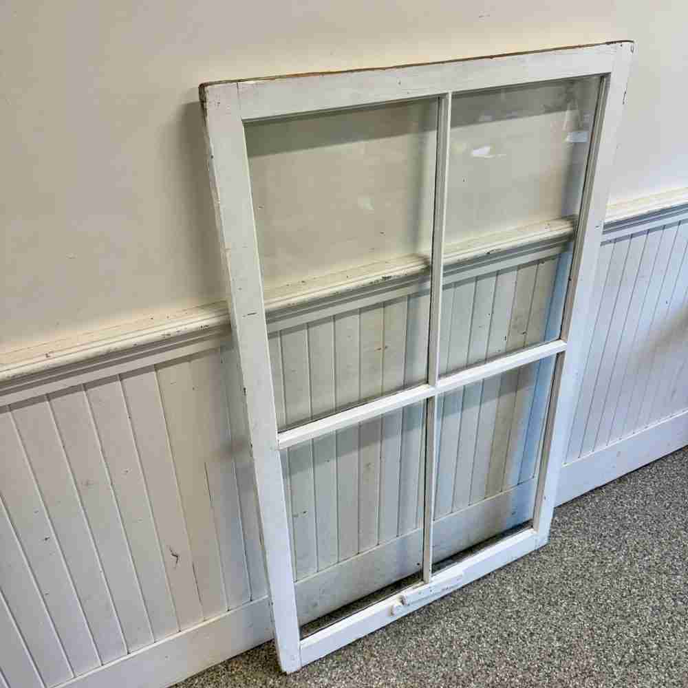 Antique 4-lite Window – 37” x 58 1/2” - Historic House Salvage