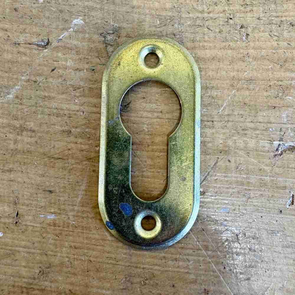 Vintage Cylinder Lock Escutcheon