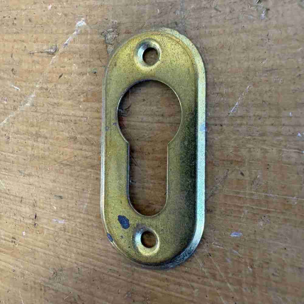 Vintage Cylinder Lock Escutcheon
