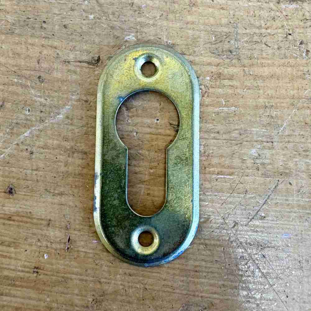 Vintage Cylinder Lock Escutcheon