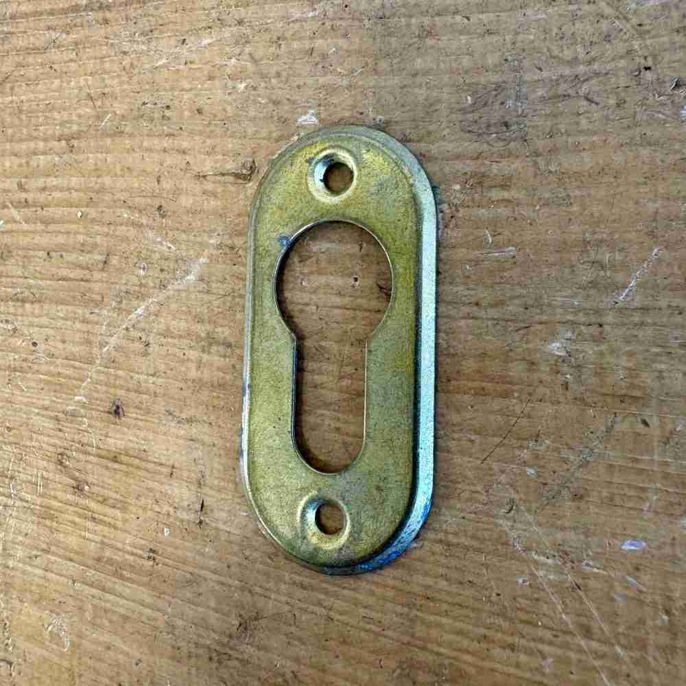 Vintage Cylinder Lock Escutcheon